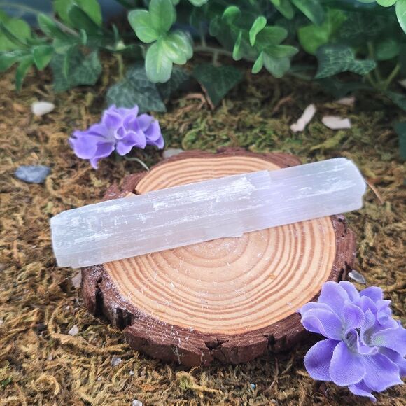 Small Raw Selenite Stick, Wand #25 - Picture 1 of 3